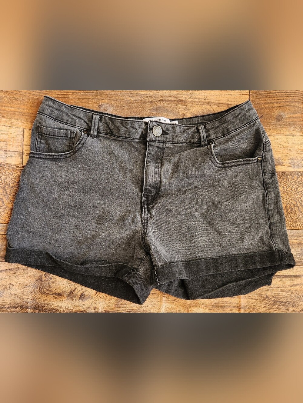 Distressed Jean Shorts 11